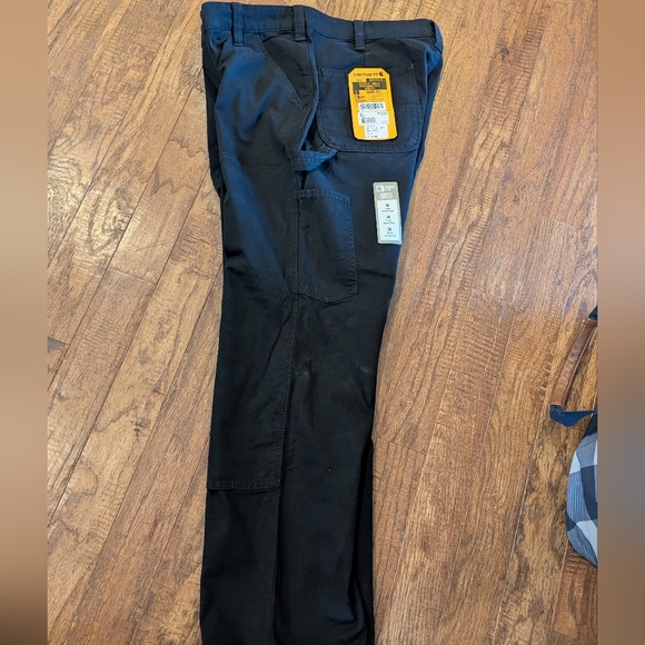 Carhartt Women's Rugged Flex Canvas Double Front Work Pants Size 12 or 14 Short - Picture 3 of 17